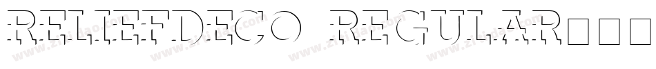 ReliefDeco Regular字体转换
